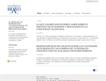 Tablet Screenshot of bravoabogados.com